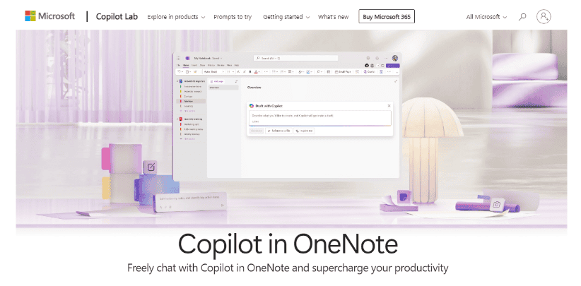 Microsoft OneNote: Copilot in OneNote